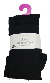 3x černé silonky Primark