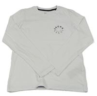 Bílé triko s logem Jack & Jones