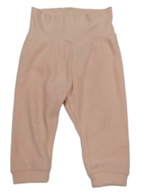 Světlerůžové fleecové tepláky H&M