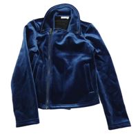 Tmavomodrý sametový crop křivák Name it