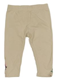 Světlebéžové silnější legíny s tučňákem Pep&Co