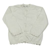 Bílý lehký propínací svetr Primark