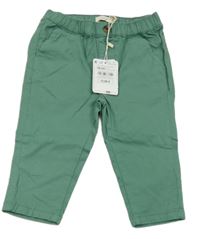 Nové - zelené plátěné chino kalhoty sfera