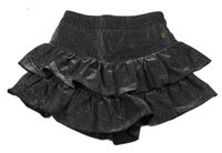 Černo-stříbrná vrstvená sukně vingino