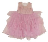 Světlerůžové tylové šaty 