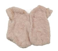 Světlerůžová chlupatá podšitá vesta 