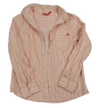 Světlerůžová pruhovaná halenka 