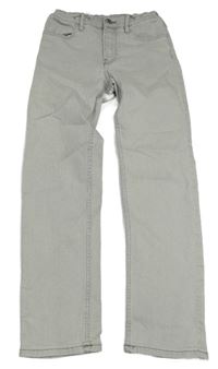 Světlešedé slim fit rifle H&M