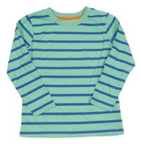 Zeleno-modré pruhované triko Dunnes