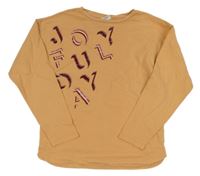 Oranžové triko s nápisem S. Oliver