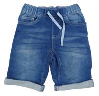 Modré teplákové riflové kraťasy Kids