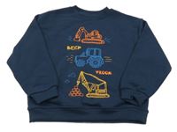 Tmavomodrá mikina s bagry Primark