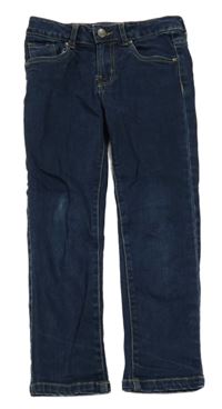 Tmavomodré skinny rifle 