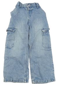 Světlemodré široké cargo rifle F&F