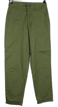 Dámské khaki plátěné kalhoty zn. Primark 