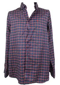 Pánská tmavomodro-červená kostkovaná košile Carson 