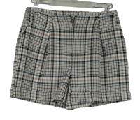 Dámské černo-bílo-růžové vzorované kraťasy Primark 