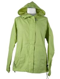 Dámská světlezelená šusťáková nepromokavá bunda s kapucí Regatta 