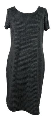 Dámské tmavošedé vzorované šaty Hema 