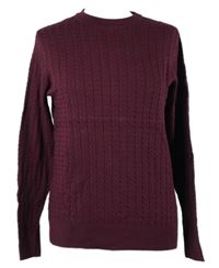 Dámský purpurový vzorovaný svetr Hema 