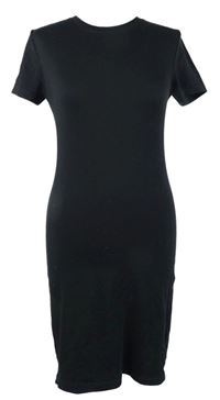 Dámské černé tričkové šaty H&M