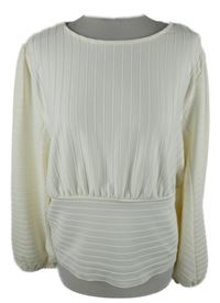 Dámská smetanová žebrovaná halenka H&M