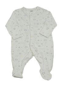 Bílý overal s hvězdami 