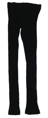 Černé žebrované legíny Matalan