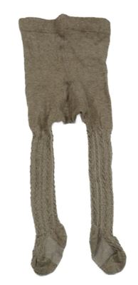 Hnědé vzorované punčocháče H&M