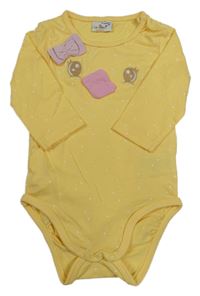 Žluté puntíkaté body s čumákem - Kuře Orsolino