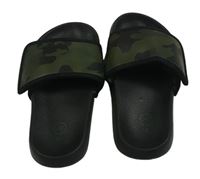 Černo-army pantofle vel. 27