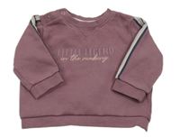 Fialová mikina s nápisem River Island