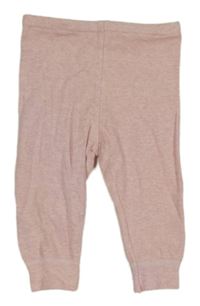 Světlerůžové melírované tepláky