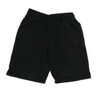 Černé funkční teplákové kraťasy Decathlon