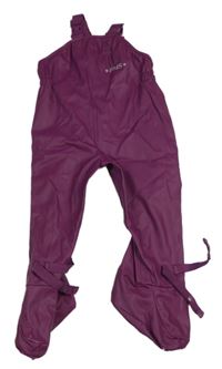 Švestkové voděodolné dupačky s logem BMS