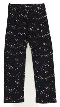 Černé silnější legíny s hvězdami H&M