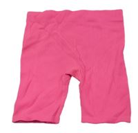 Neonově růžové elastické žebrované kraťasy Primark