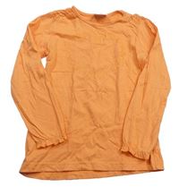 Oranžové triko s kytičkami Topolino