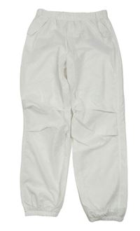 Bílé šusťákové kalhoty Matalan