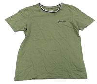 Khaki tričko s logem Jack & Jones