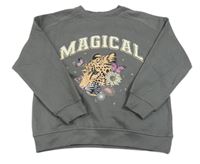 Nové - Šedá mikina s jaguárem Dunnes 