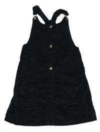 Černé manšestrové šaty F&F