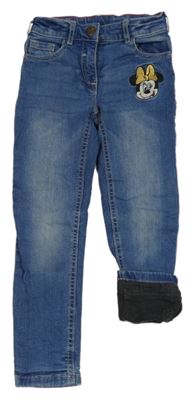 Modré podšité rifle s Minnií C&A