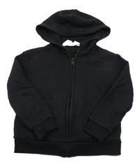 Černá propínací mikina s kapucí H&M