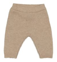 Světlerůžové žebrované pletené kalhoty George 