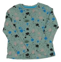 Světlezelenošedé triko se vzorem Nutmeg