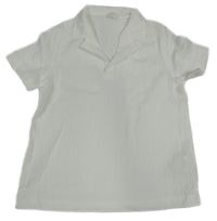 Bílá vzorovaná polo košile Shein