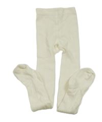 Smetanové vzorované punčocháče H&M