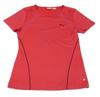 Růžové sportovní tričko s logem Puma