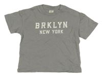 Šedé tričko s nápisem H&M